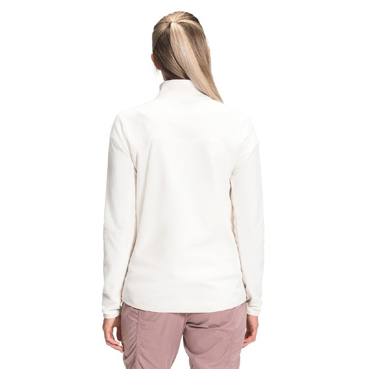 The North Face Women's TKA Glacier Quarter Zip Fleece Gardenia White