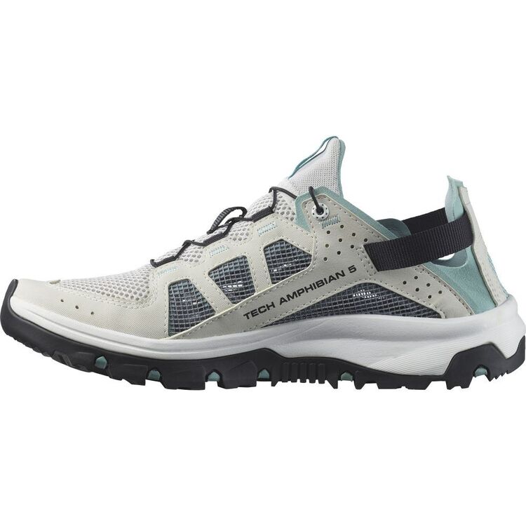 Salomon Women's Techamphibian 5 Sandal Lunar Rock / Aquifer / White