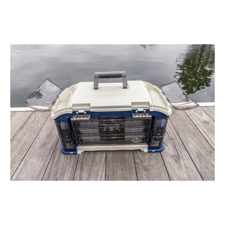 Plano Elite Series 797 3700 Angled System Tackle Box Blue