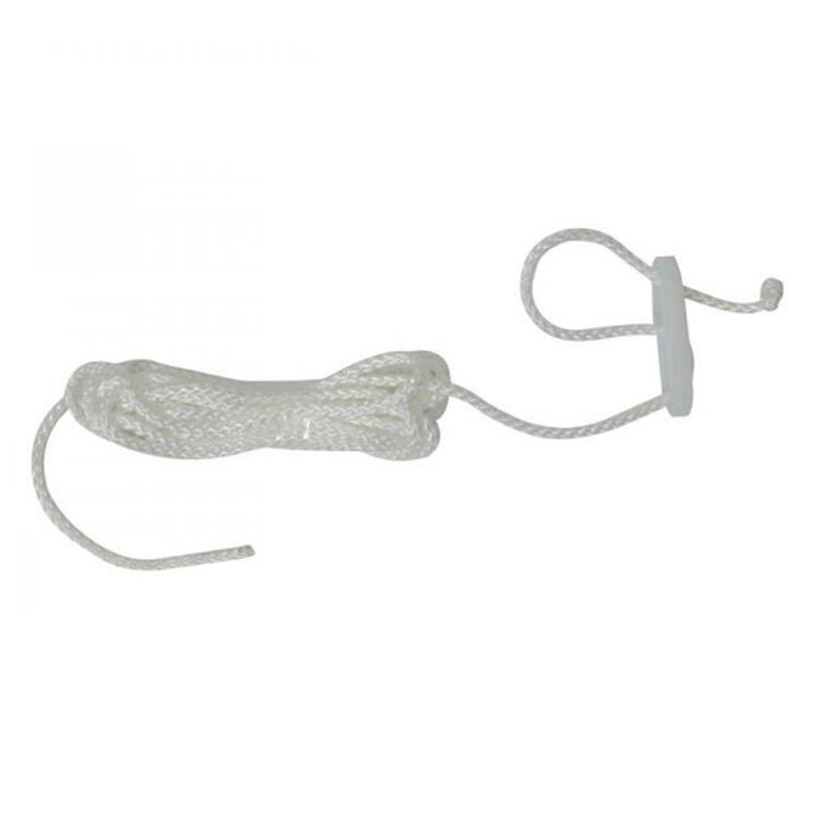 OZtrail 4mm Single Guy Rope With Plastic Slider Pack Of 4 White 4 mm x 3 m