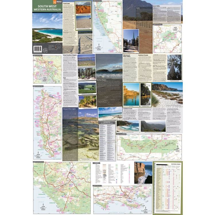 Hema South West Western Australia Map Multicoloured