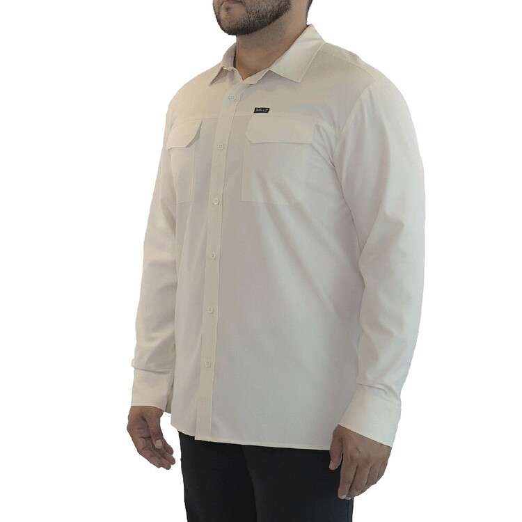 Gillz Everyman Woven Long Sleeve Performance Vented Fishing Shirt Turtle Dove