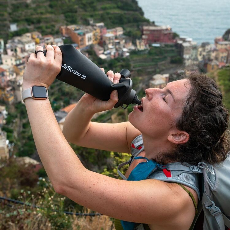 LifeStraw Peak Squeeze Bottle 1L Dark Grey 1 L