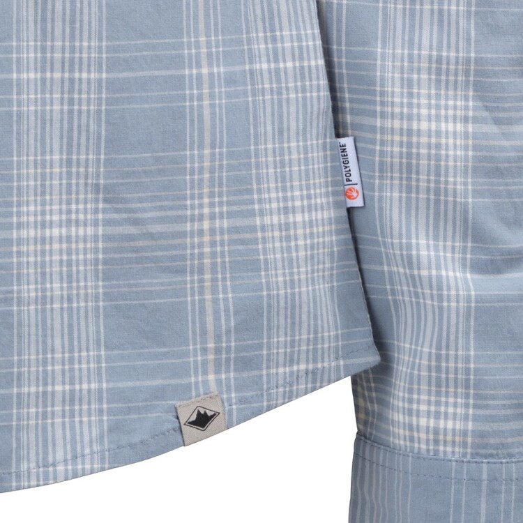 Mountain Designs Women's Katherine Long Sleeve Shirt Blue & White