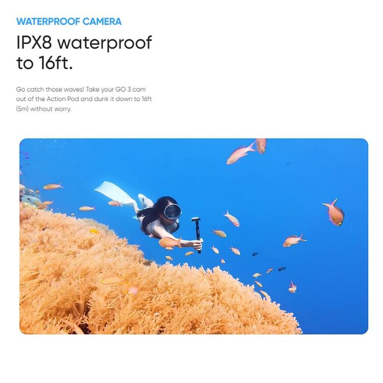 Insta360 GO 3 Action Camera 128GB White 128GB