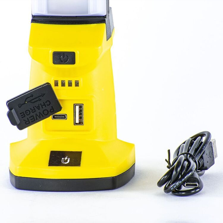 Dorcy Dual Flex 1300 Lumen Camp Light With Powerbank Yellow 1300 Lumens