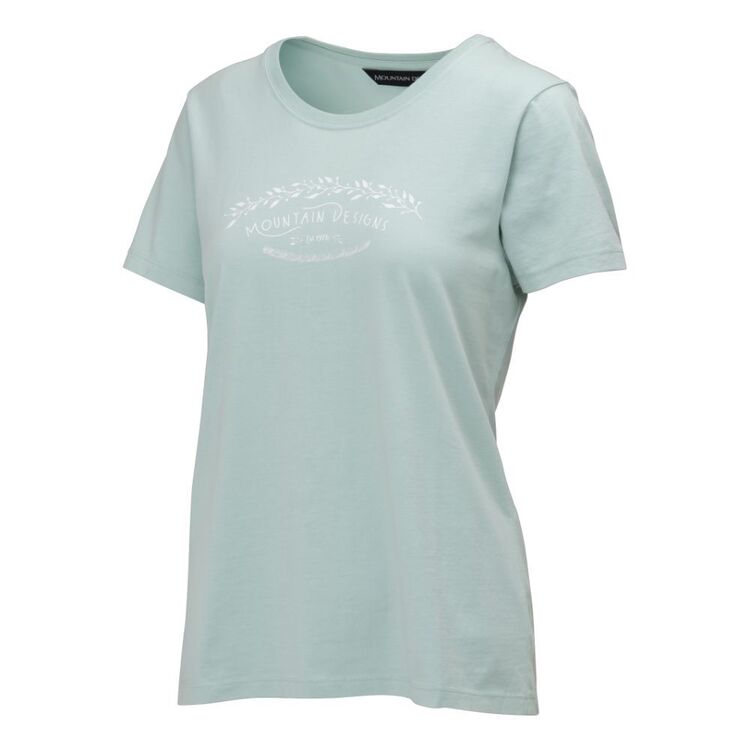 Mountain Designs Women's Australus Short Sleeve Light Teal Tee