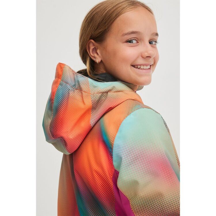 O'Neill Youth Girl's Adelite AOP Snow Jacket Dark Blue Fade Halftone