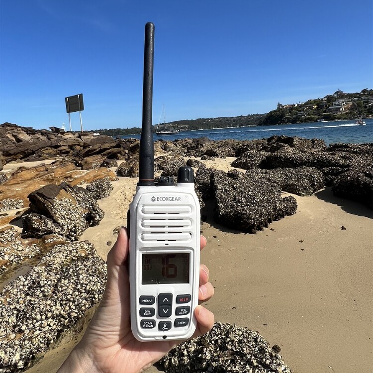 ECOXGEAR EXM600 6.0W IP67 VHF Marine Handheld Radio