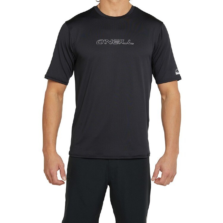 O'Neill Men's Basic Short Sleeve Sun Shirt Black