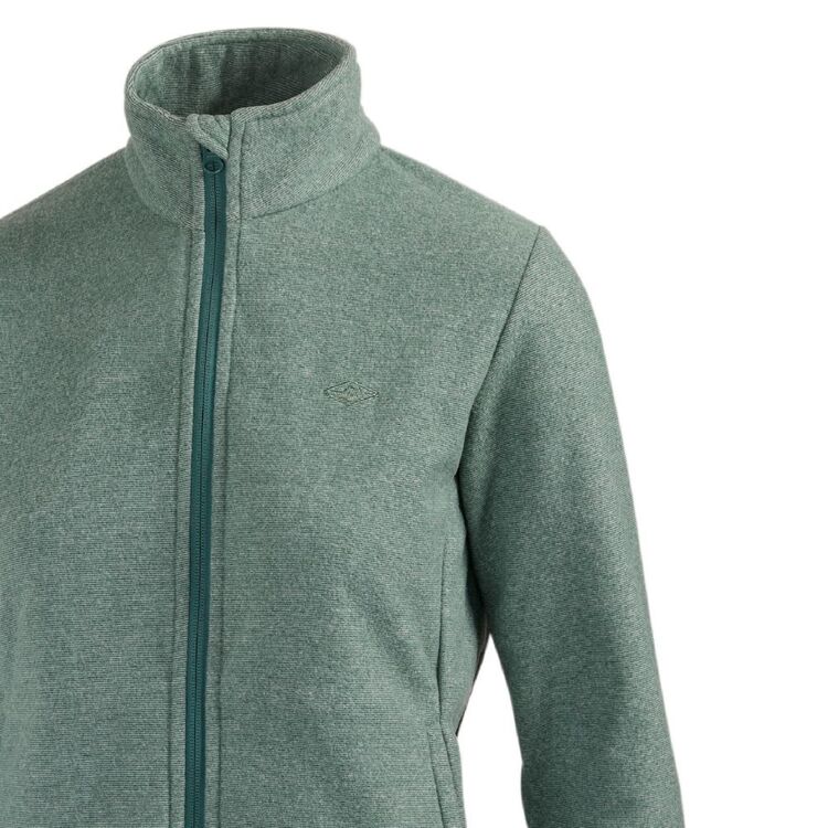 Mountain Designs Women's Ruby Full Zip Fleece Jacket Ivy Green & White