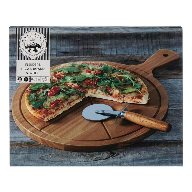 Pizza Board & Cutter Wheel Set