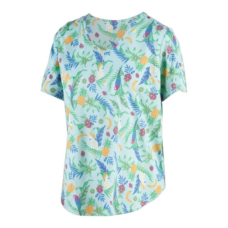 Cape Women's Phoenix Print Tee Blue Tropical