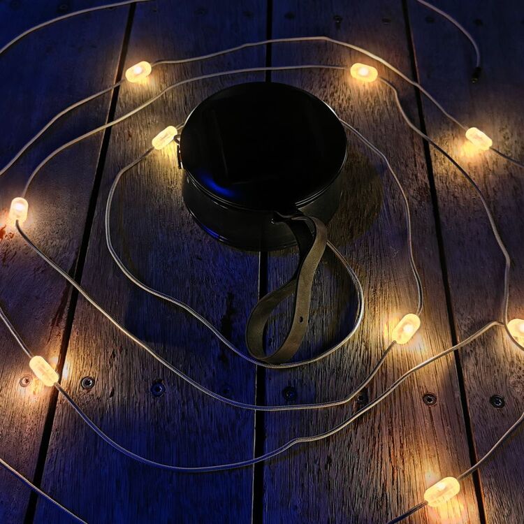 Dorcy 100 Lumens Solar Rechargeable String Lights Multicoloured 40 Lumens