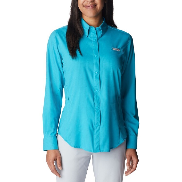 Columbia Women's Tamiami II Long Sleeve Shirt Ocean Teal
