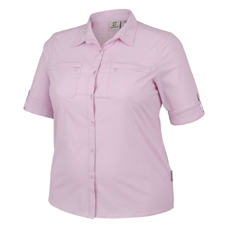 Gondwana Women's Plus Size Outdoor Adventure Shirt Pink Diamond