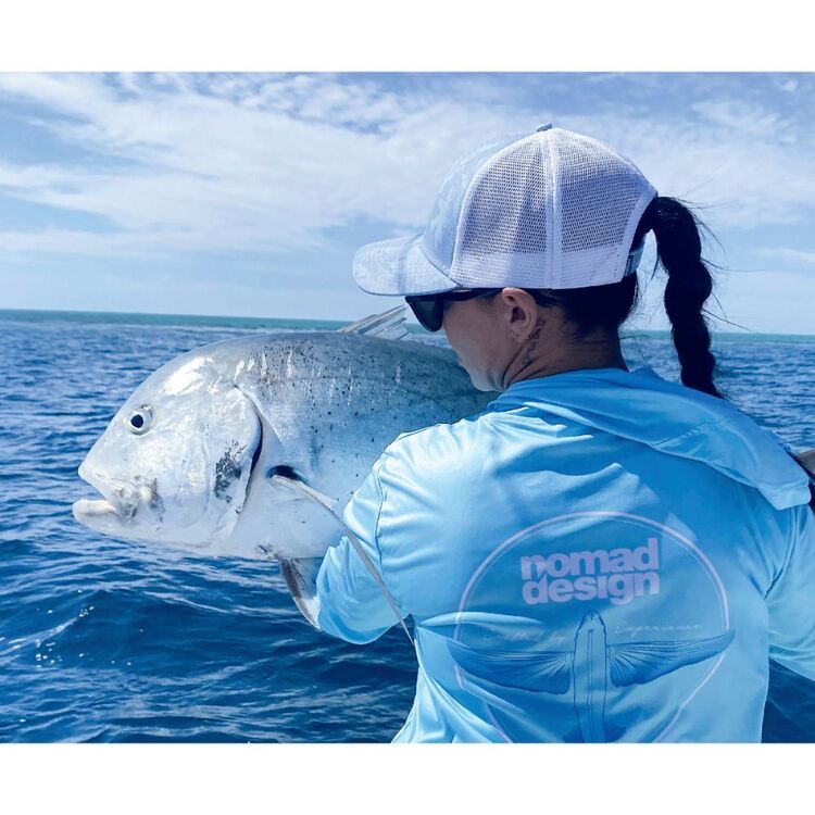 Nomad Women's Hooded Technical Fishing Shirt Teal