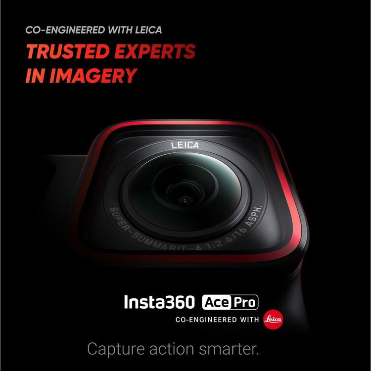 Insta360 Ace Pro Action Cam with Leica Lens Black