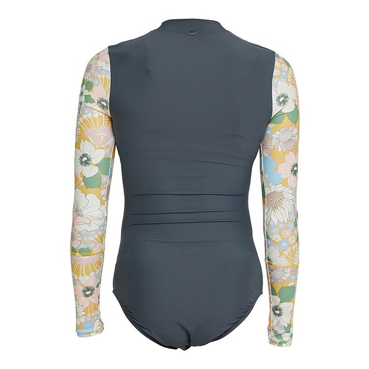 O'Neill Girls Long Sleeve Surfsuit Gunmetal Floral