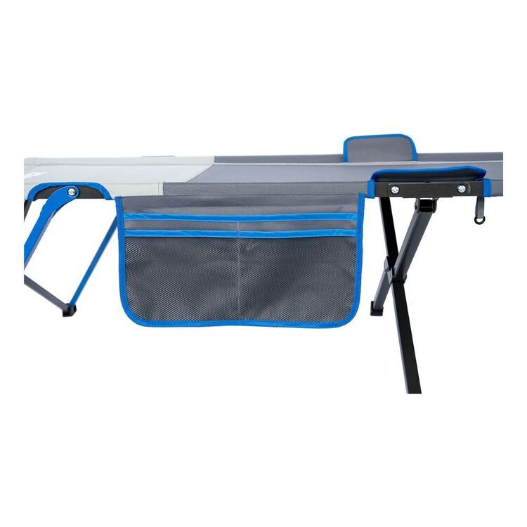Spinifex Quick Fold X Large Camp Stretcher Blue & Grey