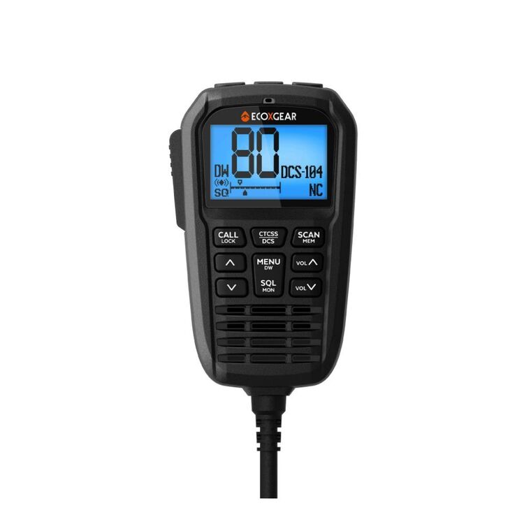 Ecoxgear 5 Watt Super Compact UHF CB Remote Radio Black