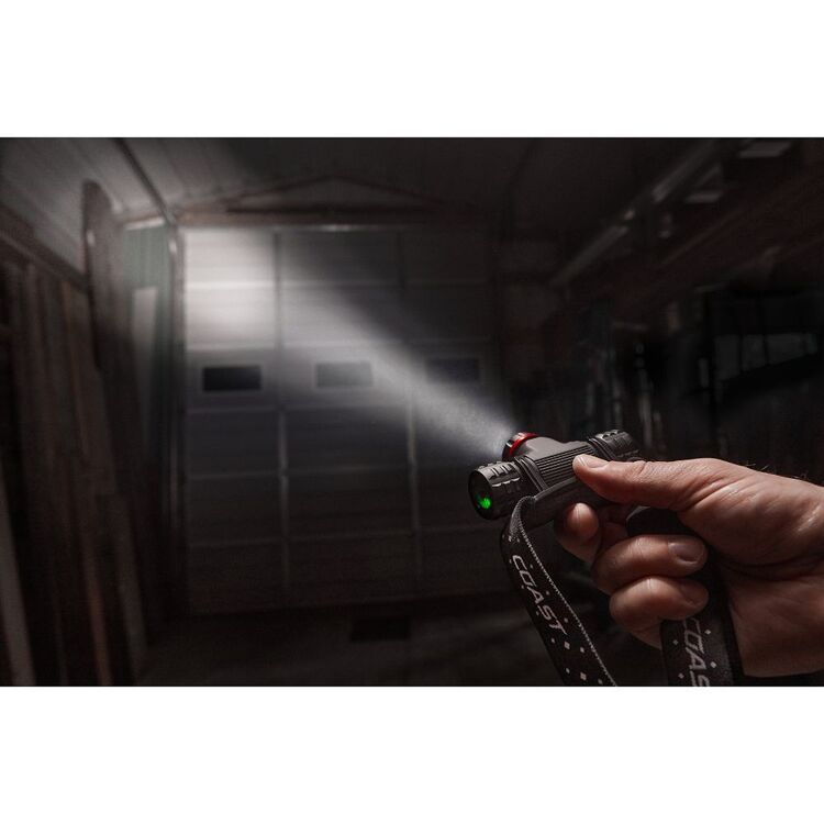 COAST 1000 Lumens Rechargeable Pure Beam Focusing LED Headlamp Black