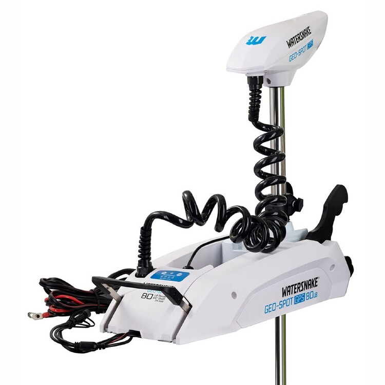 Watersnake Geo-Spot GPS 66In Bow Mount Electric Motor White
