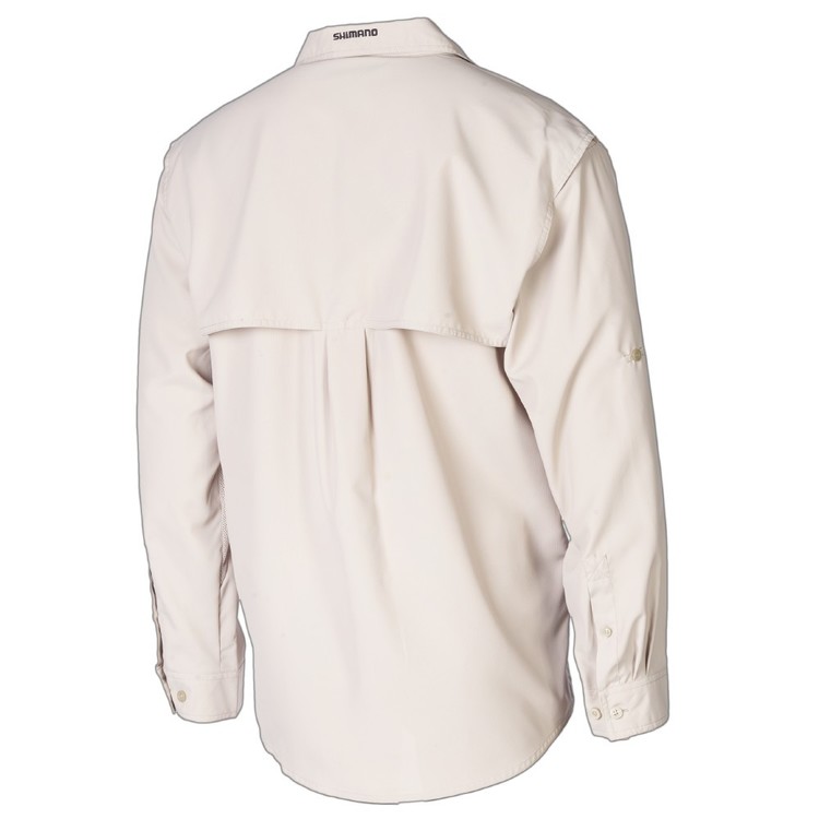 Shimano Adults' Oatmeal Vented Fishing Shirt Oatmeal