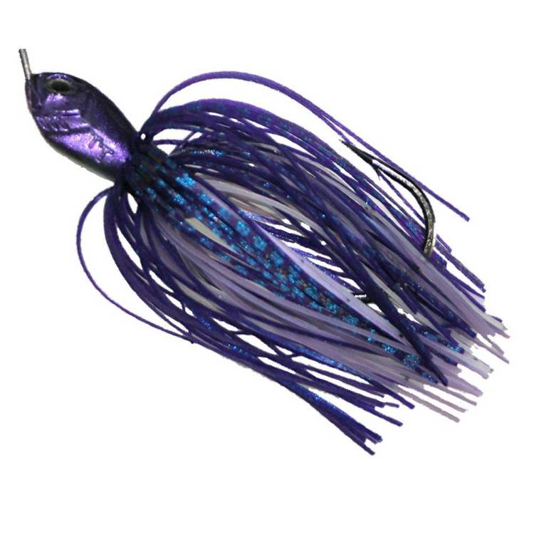 Tackle Tactics Tornado Double Colorado Spinner Bait Lure Purple Mauve Scale 1 / 2 oz