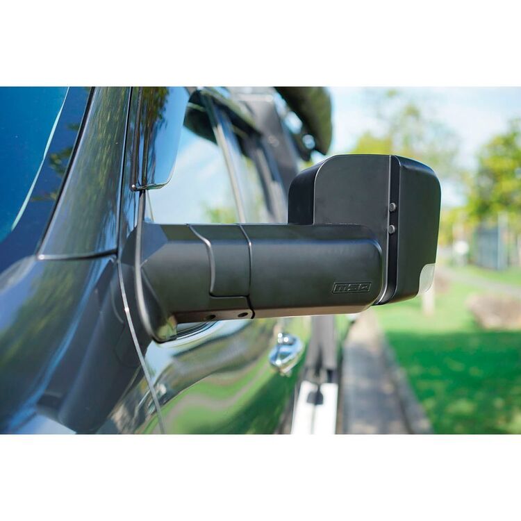 MSA 4X4 Electric Black Towing Mirror To Suit Toyota Land Cruiser 200 Series 2007 - Current Black