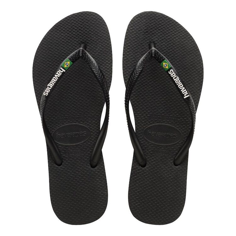 Havaianas Women's Slim Brasil Thongs Black