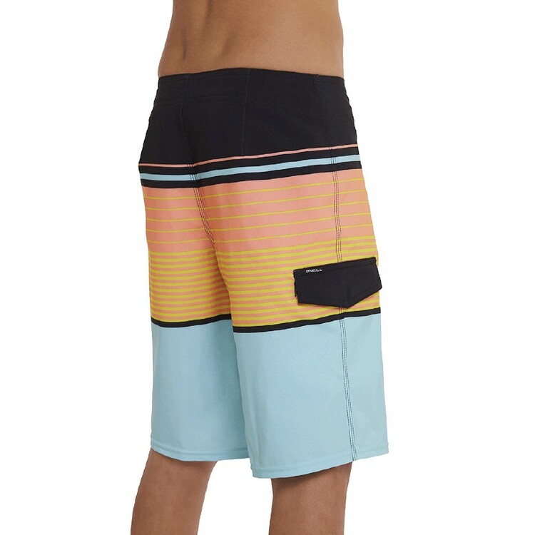 O'Neill Youth Boy's Lennox Stripe 18" Board Shorts Turquoise