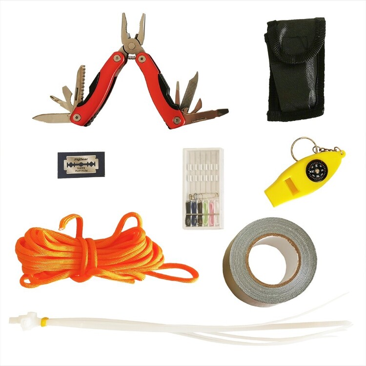 Life+Gear First Aid & Survival Waterproof Backpack Kit