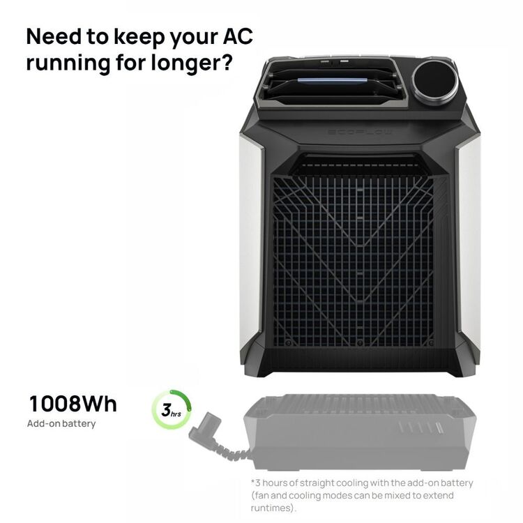 EcoFlow Wave Portable Air Conditioner Black & Grey