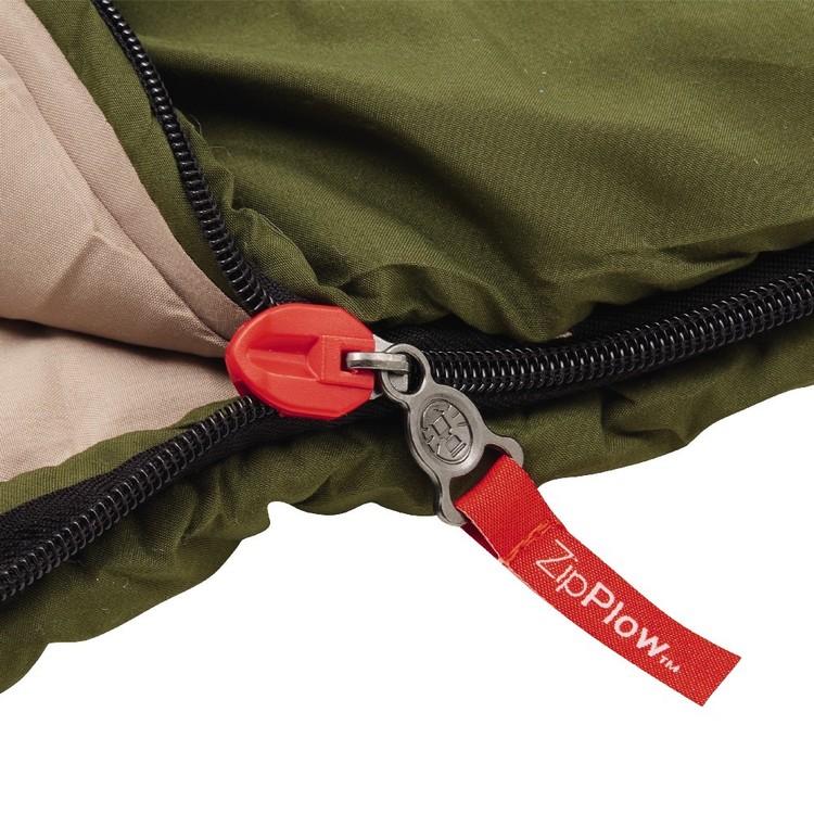 Coleman Mudgee Tall 5° Sleeping Bag Olive Green & Grey