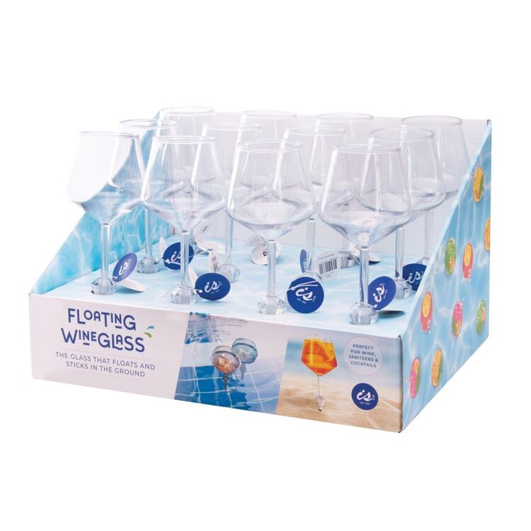 Is Gift Amphibi-Glass Floating Wine Glass Clear