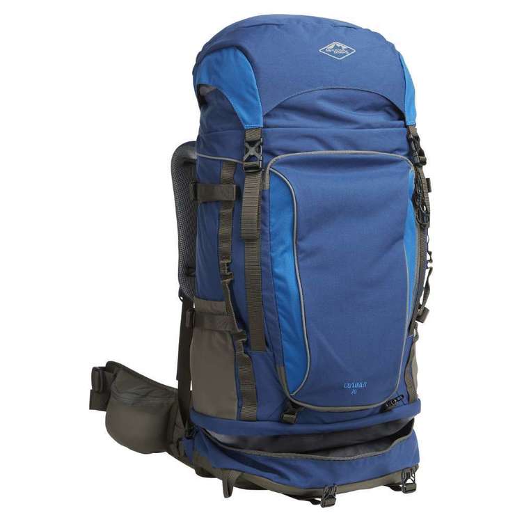Mountain Designs Explorer 75L Hiking Pack Estate Blue 75 L