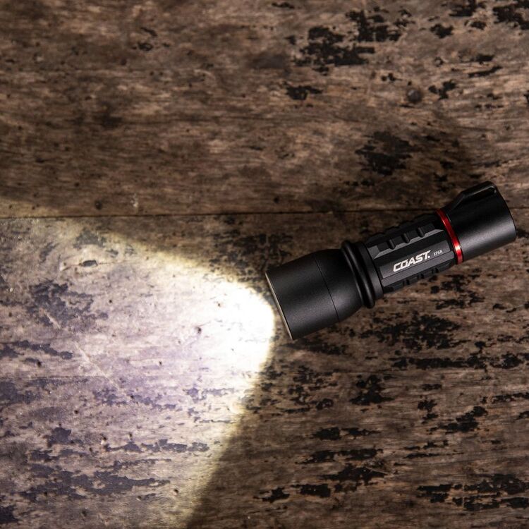 COAST 400 Lumens Rechargeable Pure Beam Focusing LED Torch Black