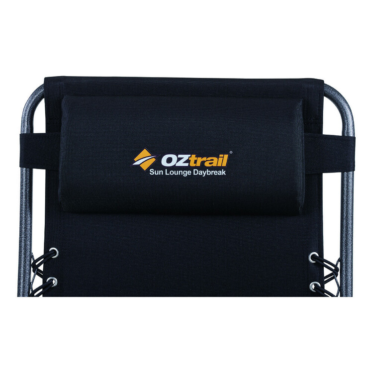 Oztrail Daybreak Sun Lounger Black
