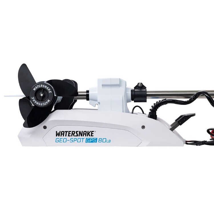 Watersnake Geo-Spot GPS 66In Bow Mount Electric Motor White