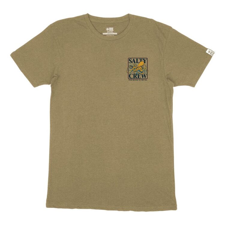 Salty Crew Men's Ink Slinger Standard Short Sleeve Tee Khaki Heather