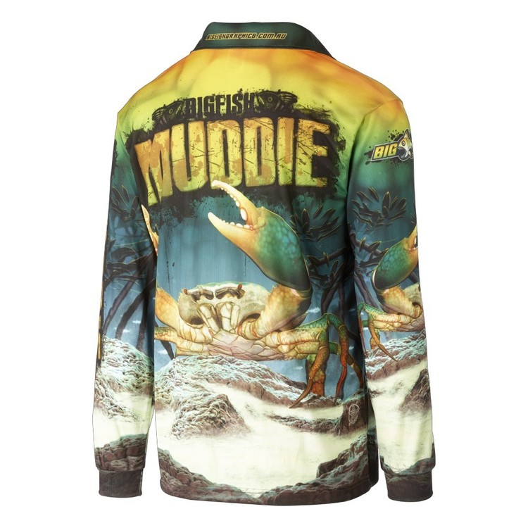 Bigfish Muddie Sublimated Polo Shirt Green & Yellow