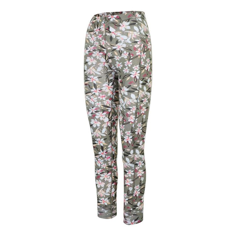 Chute Women's Mountain Thermal Pants Khaki Floral