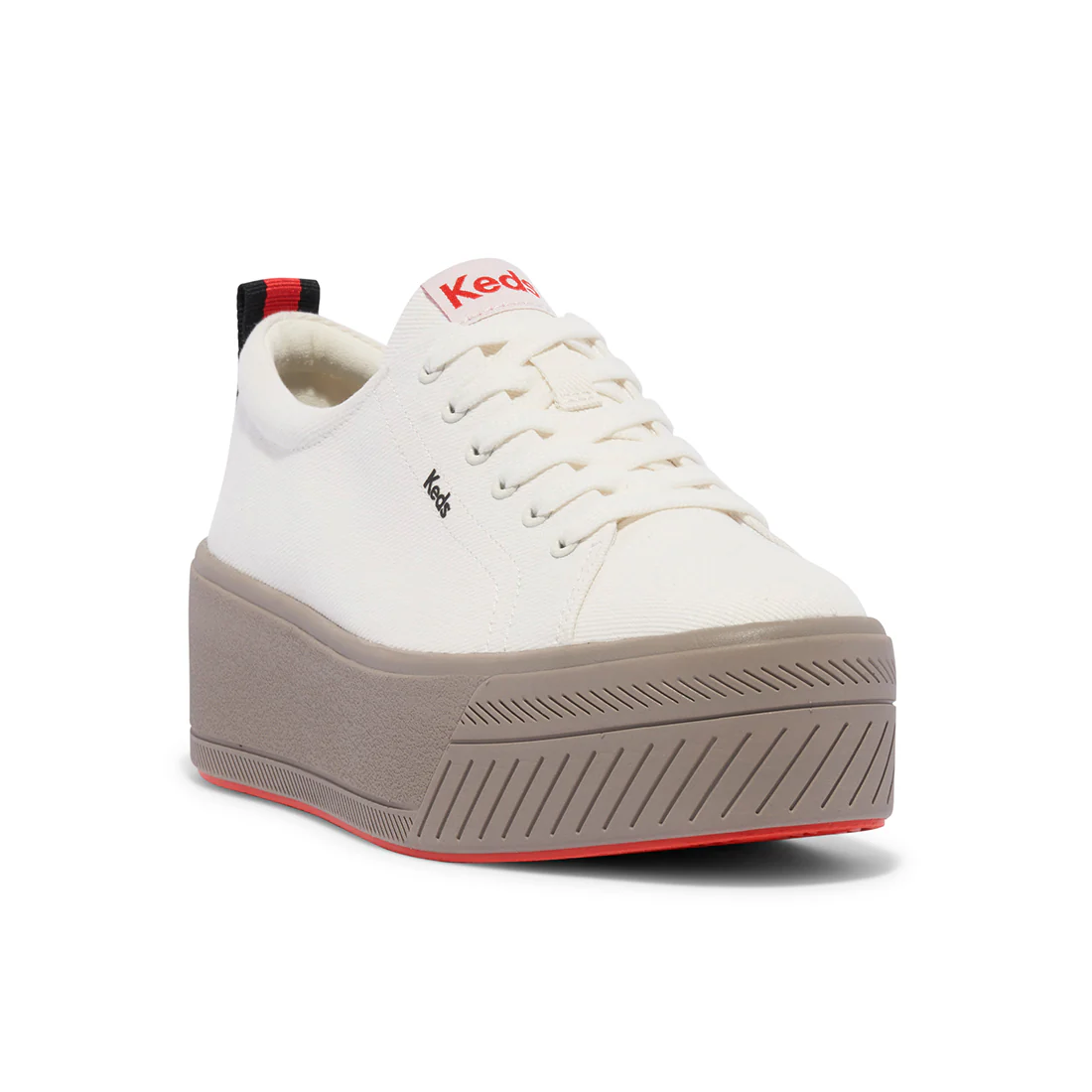 Keds Womens' Skyler Heavy Twill Sneaker White (WF68204)