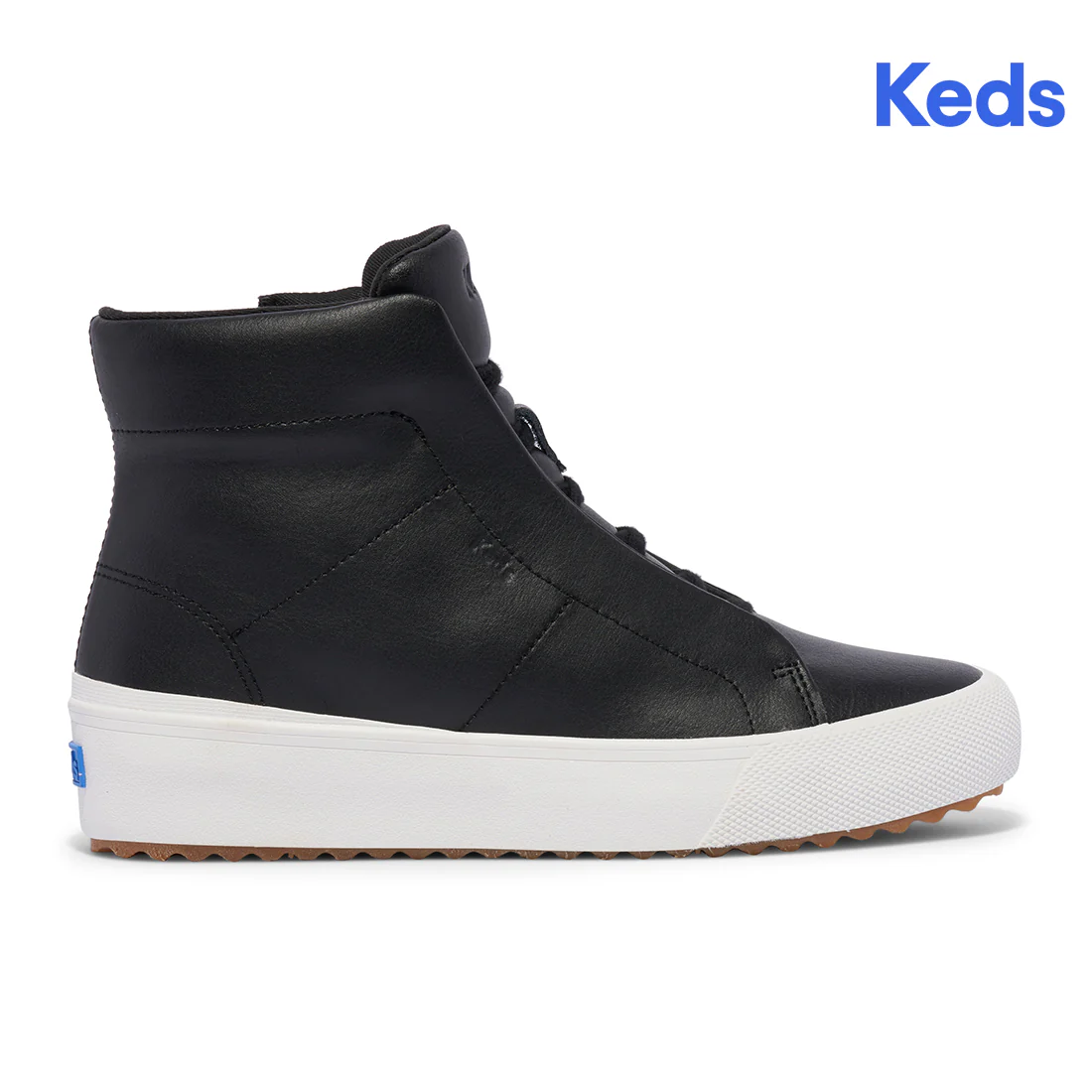 Keds Womens' Remi Mid Zip Leather Black (WH68039)