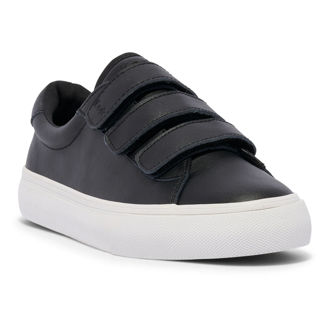 Keds Womens' Jump Kick V Leather Black/White (WH68193)