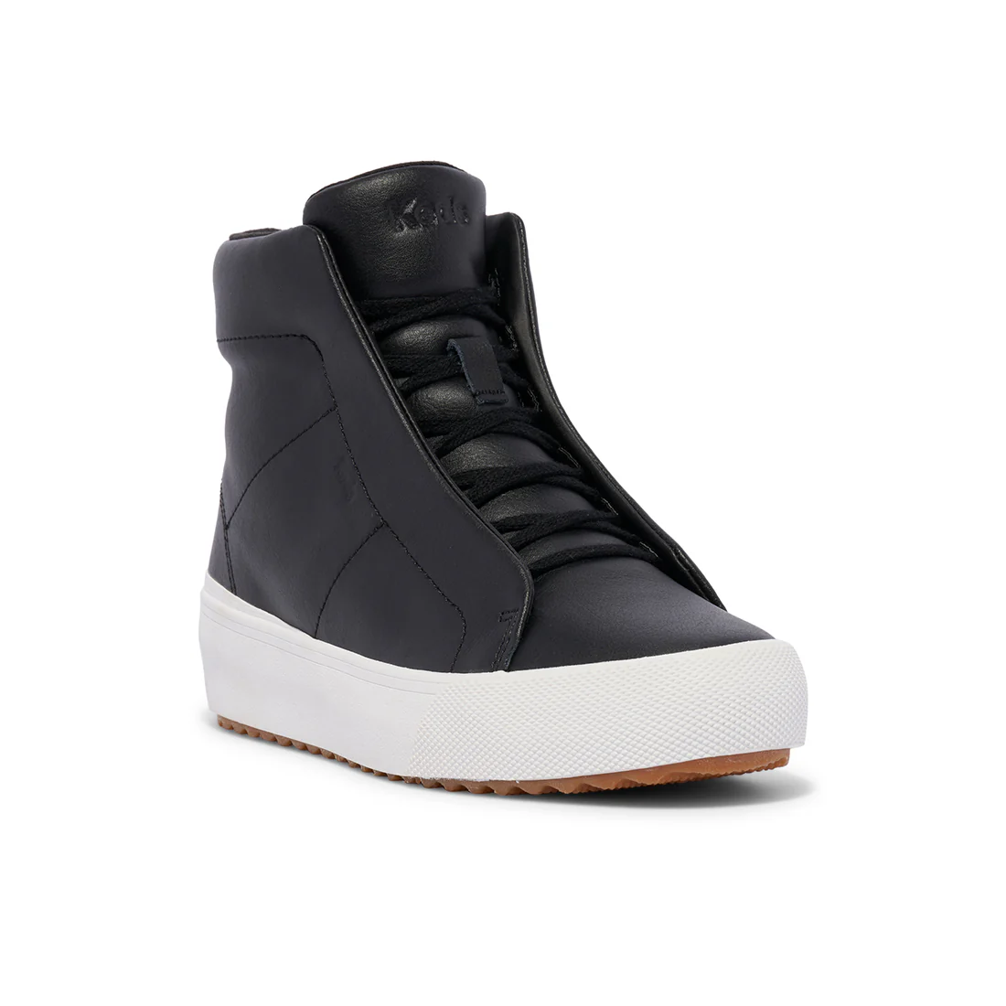 Keds Womens' Remi Mid Zip Leather Black (WH68039)