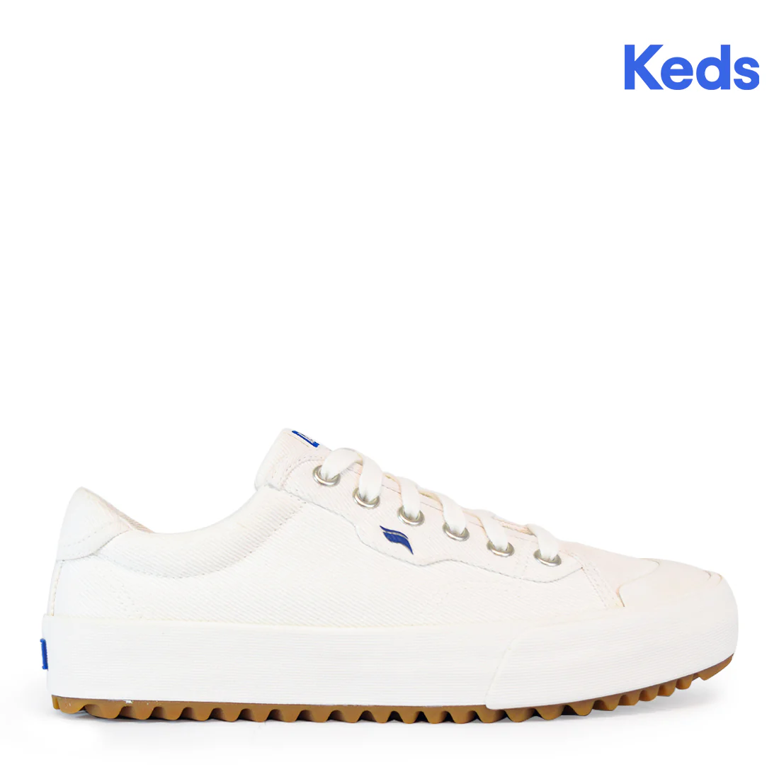 Keds Womens' Hiker Canvas SMU SS'24 Sneaker White (KC68172)