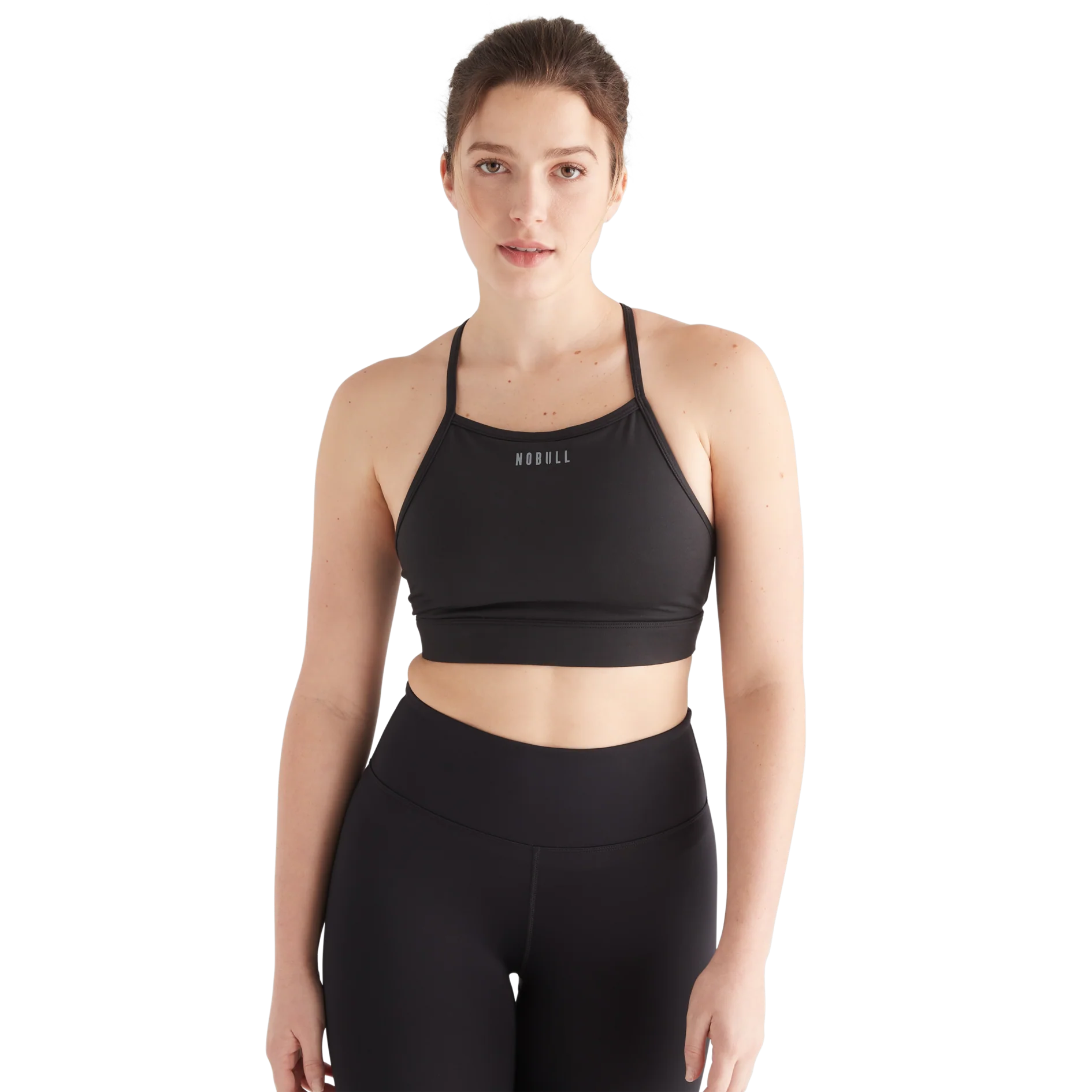 Matte High-Neck Sports Bra