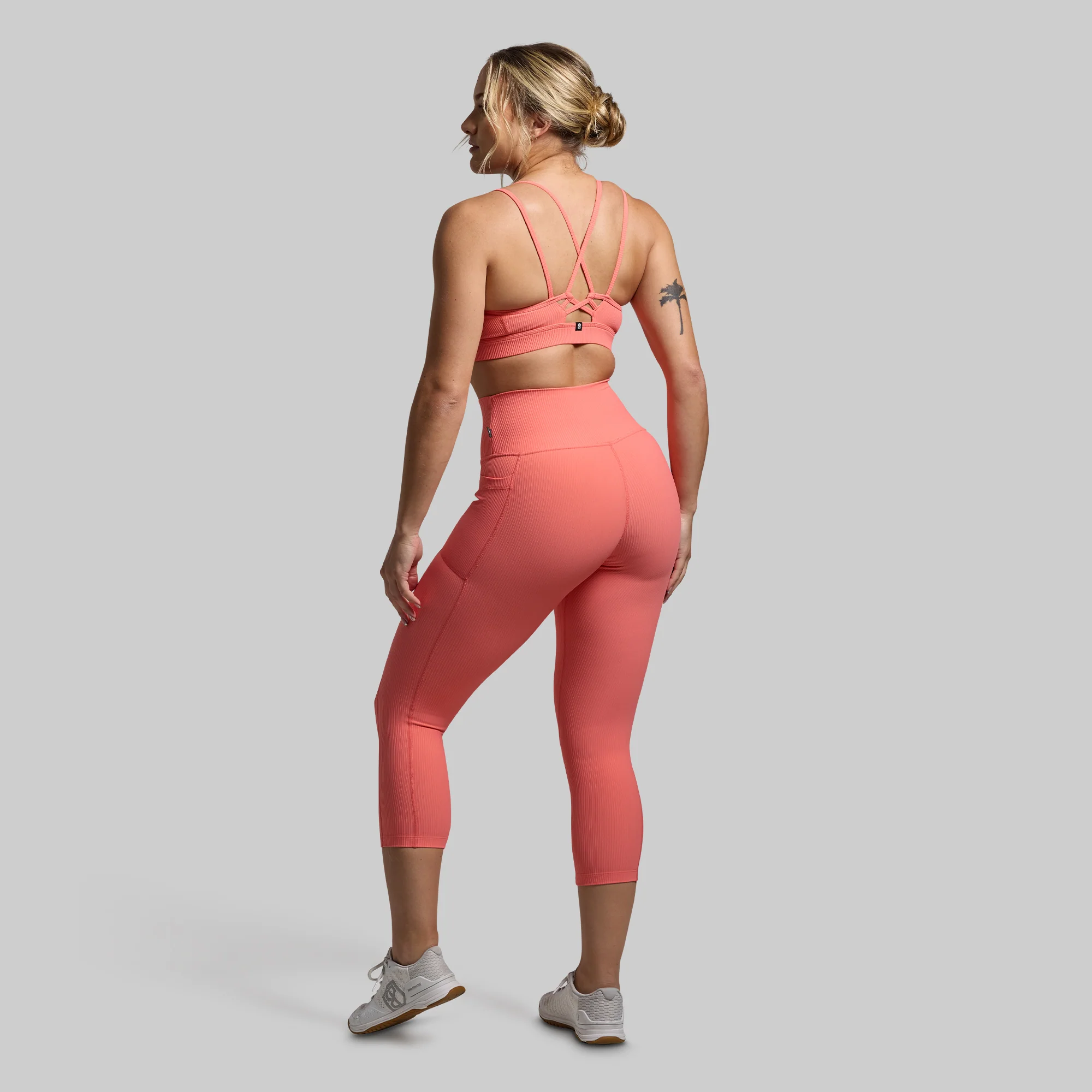 All or Nothing Capri Set (Hot Peach)